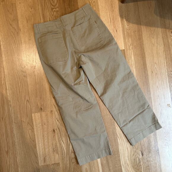 10Tree Organic Cotton Beige Cream Pants Trouser Pants sz 8 - Picture 2 of 8